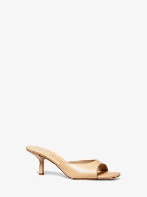 michael kors anita grey|Anita Leather Sandal .